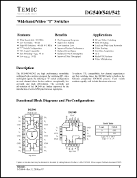 Click here to download DG540 Datasheet