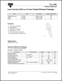 Click here to download TLLY5400 Datasheet
