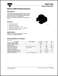 Click here to download TEMT1000 Datasheet