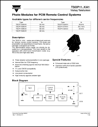 Click here to download TSOP1138KA1 Datasheet