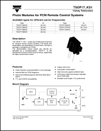 Click here to download TSOP1756KS1 Datasheet