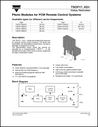 Click here to download TSOP1730XG1 Datasheet