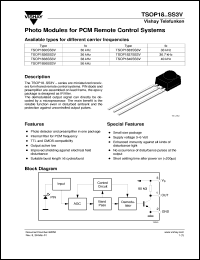 Click here to download TSOP1837SS3V Datasheet