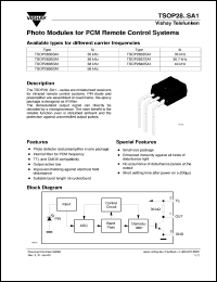 Click here to download TSOP2838SA1 Datasheet