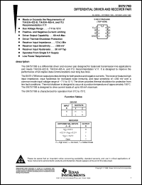 Click here to download SN75179BP Datasheet