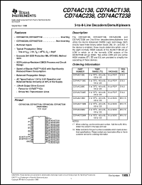 Click here to download CD74ACT138E Datasheet