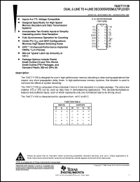 Click here to download 74ACT11139DR Datasheet