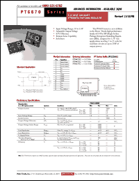 Click here to download PT6672E Datasheet