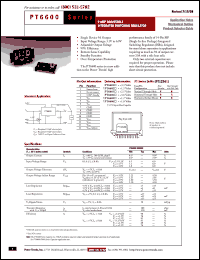 Click here to download PT6603G Datasheet