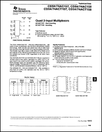 Click here to download CD74AC158M Datasheet