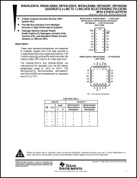 Click here to download SNJ54ALS257AW Datasheet