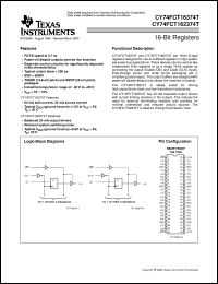 Click here to download CY74FCT162374TPVC Datasheet