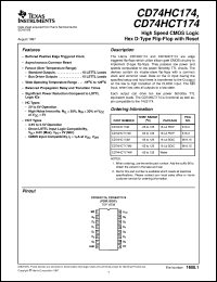 Click here to download CD74HCT174M Datasheet