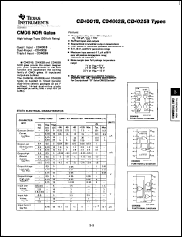 Click here to download CD4025BF3A Datasheet