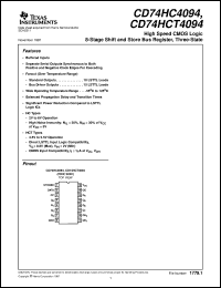 Click here to download CD74HC4094M96 Datasheet