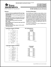 Click here to download CY74FCT2240TSOCT Datasheet