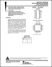 Click here to download SNJ54HC367J Datasheet