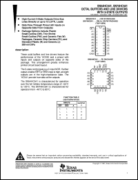 Click here to download SN74HC541N Datasheet