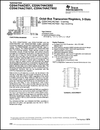 Click here to download CD74AC652M96 Datasheet