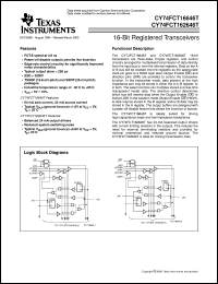 Click here to download CY74FCT16646CTPVC Datasheet