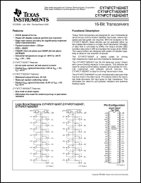 Click here to download CY74FCT162245TPACT Datasheet
