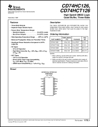 Click here to download CD74HC126E Datasheet