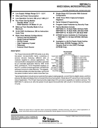 Click here to download MSP430C112IDW Datasheet