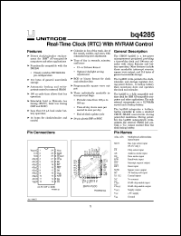 Click here to download BQ4285S-SB2TR Datasheet