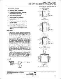 Click here to download LM101AJG Datasheet