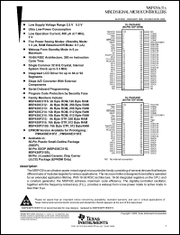 Click here to download MSP430C311SIDL Datasheet