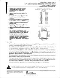 Click here to download SN54LVTH374W Datasheet