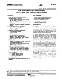 Click here to download PCM4204PAPT Datasheet