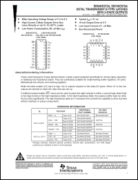 Click here to download SN54HC573AFK Datasheet