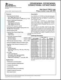 Click here to download CD74HC4046ANSRE4 Datasheet