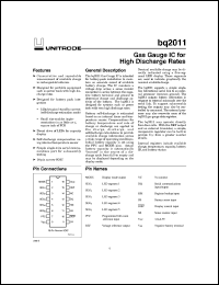 Click here to download BQ2011 Datasheet