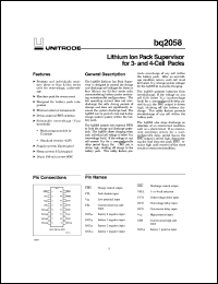 Click here to download bq2058MSN Datasheet