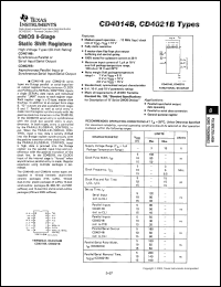 Click here to download CD4014B Datasheet