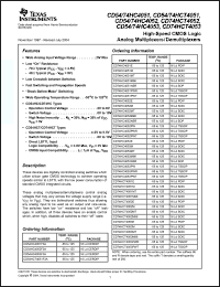 Click here to download CD74HC4051PWR Datasheet