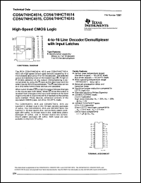 Click here to download CD74HC4515 Datasheet