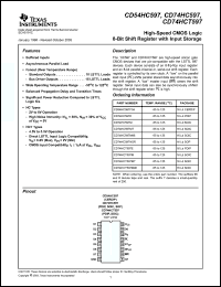 Click here to download CD54HC597 Datasheet