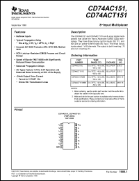 Click here to download CD74ACT151E Datasheet