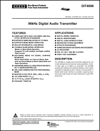 Click here to download DIT4096IPWR Datasheet