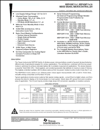 Click here to download MSP430F1111AIPW Datasheet