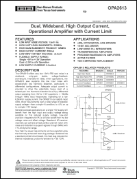 Click here to download OPA2613 Datasheet