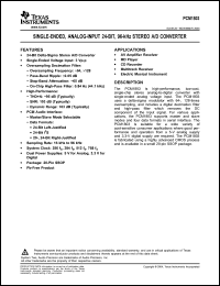 Click here to download PCM1803 Datasheet