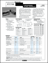 Click here to download PT7702 Datasheet