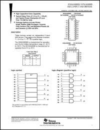 Click here to download SN54AS808BFK Datasheet