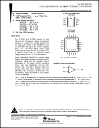 Click here to download TLC393P Datasheet