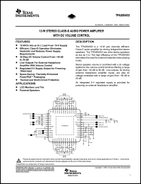 Click here to download TPA3004D2PHP Datasheet