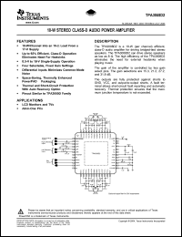 Click here to download TPA3008D2PHPR Datasheet